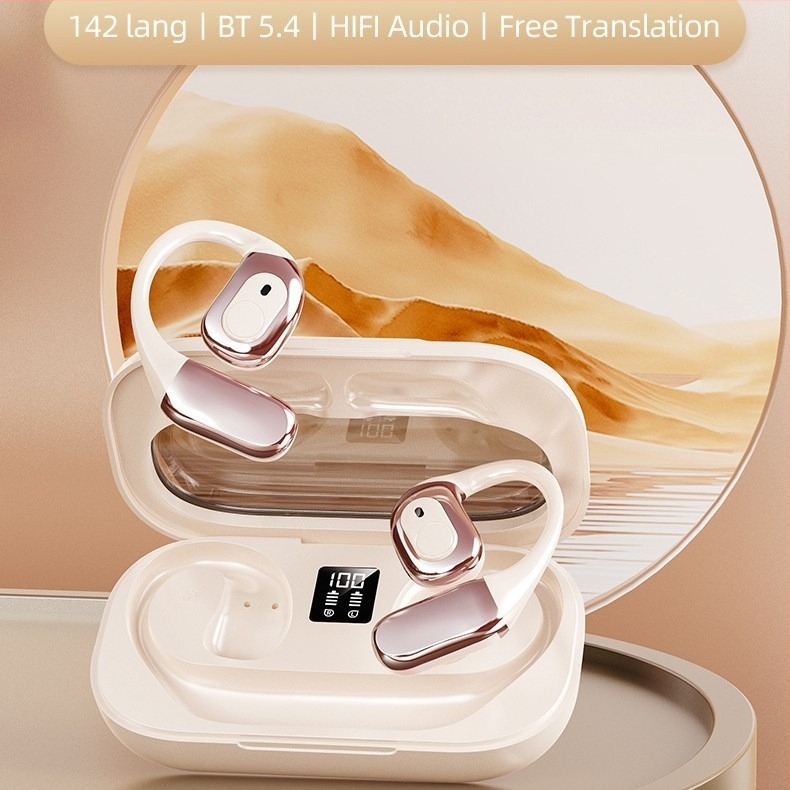 T23 pametne slušalice za prijevod – real-time višestruki prijevod, ušni držač, Android/Bluetooth, domet 10 m, smanjenje šuma