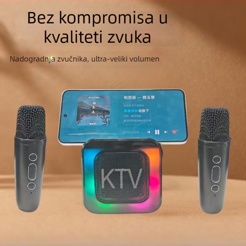 K13 Kućni KTV Bluetooth zvučnik s ugrađenim mikrofonom, karaoke zvučnik za vanjsku upotrebu, sve-u-jednom karaoke sustav