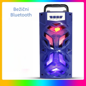 Bežični Bluetooth zvučnik, prenosiv za vanjsku upotrebu, s utorom za TF kartu, mini subwoofer, mikrofon, pojačani bas