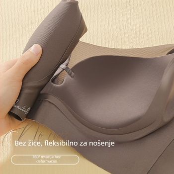 Tube-top grudnjak - bez šavova, prozračni najlon, 3/4 košarica, mekana podrška, skupljanje