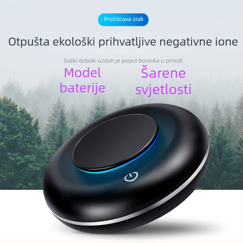 Automobilski pročišćivač zraka Air-k — USB napajanje, 1.5W, koncentracija negativnih iona 288000/cm3, univerzalna kompatibilnost