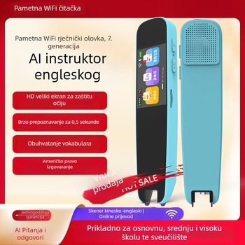 Čitačka olovka A9 – plastika, 5V, punjiva litijska baterija, uređaj za čitanje