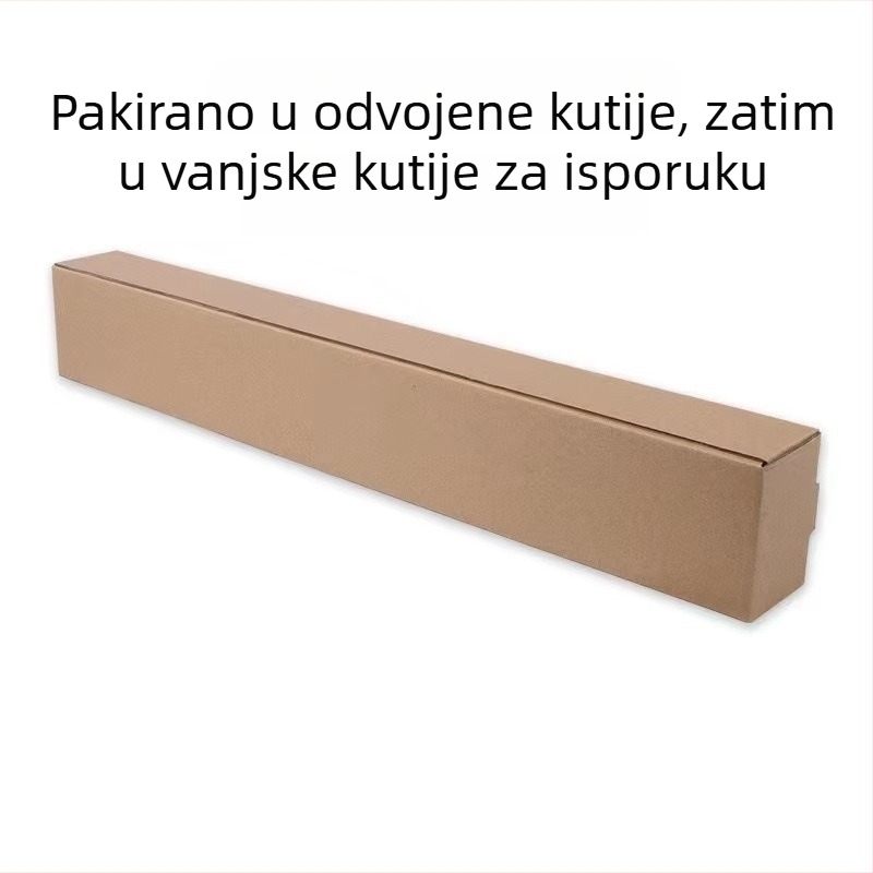 Nehrđajući čelični štap za sušenje odjeće s integriranom vilicom, produženi dizajn za balkon, moderni minimalistički stil