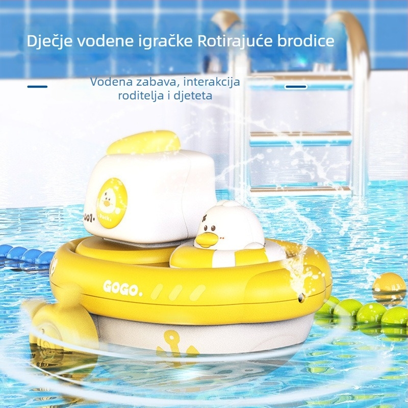 Dječji vodeni brodić s navijanjem - plastika, za djecu 0-3 godine, KBQ, Opp paket (Plastika; Igra u vodi; 0-3 godine; KBQ; Opp paket)