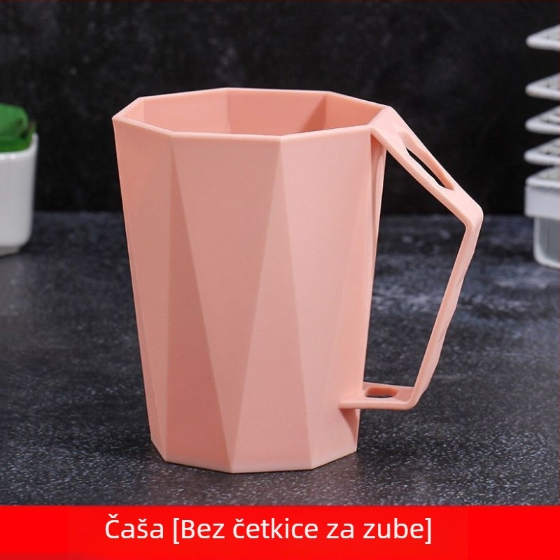 Čaša za četkicu za zube s geometrijskim dijamantnim oblikom, plastična, Falling Shadow