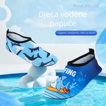 Dječje vodene tenisice za plažu i vodne aktivnosti — protuklizna TPR podloga, brzo sušenje, mek potplat, niski kroj, gornji dio od poliestera