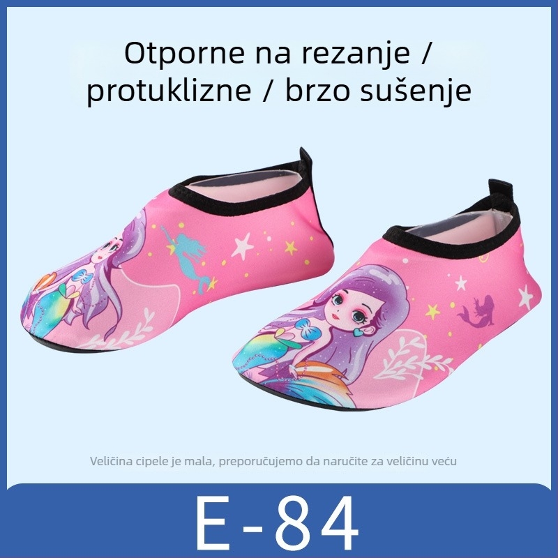 Dječje vodene tenisice za plažu i vodne aktivnosti — protuklizna TPR podloga, brzo sušenje, mek potplat, niski kroj, gornji dio od poliestera