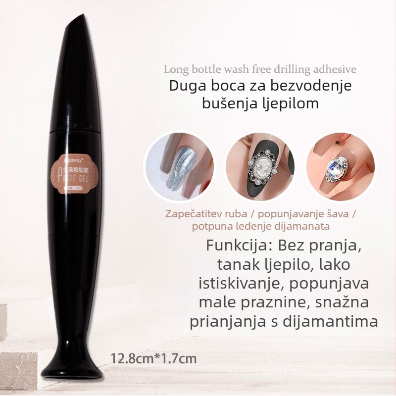 Lepilo za nokte - 10 ml, fotopolimerno ljepilo koje se stvrdnjava na svjetlu, višenamjensko, domaća marka s odobrenom privatnom etiketom
