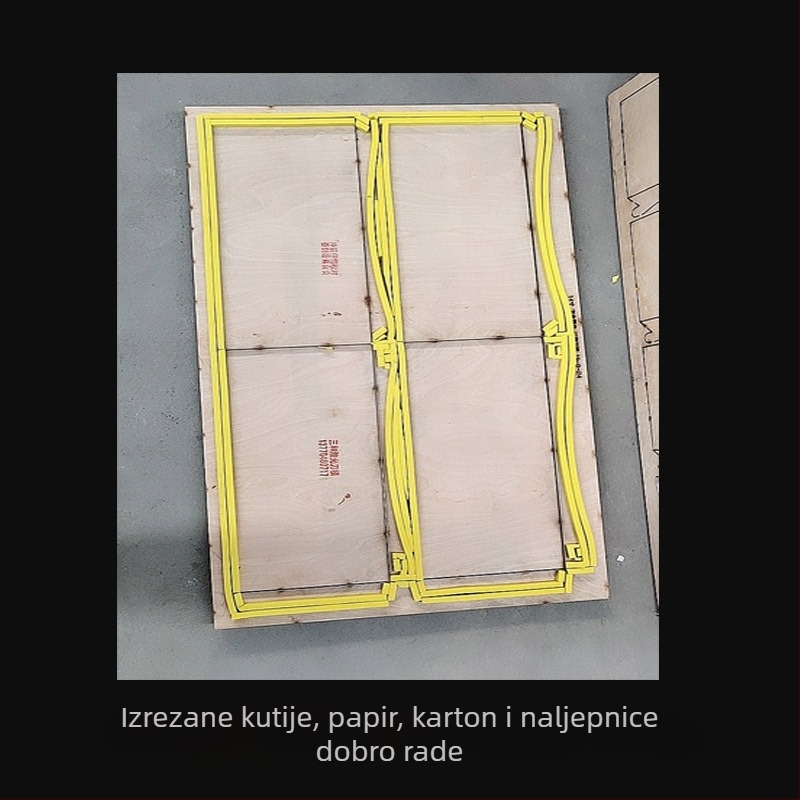 Set alata za izrezivanje kalupa – EVA materijal, spužaste ploče noževa, visokoelastične podloge i poravnalne trake; 50°/60°, debljina 9–12 mm