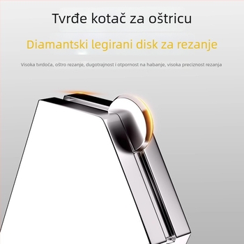Rolni stakleni rezač s dijamantnom oštricom za debelo staklo, rezanje pločica, ručni škrabac, višenamjenski valjkasti nož