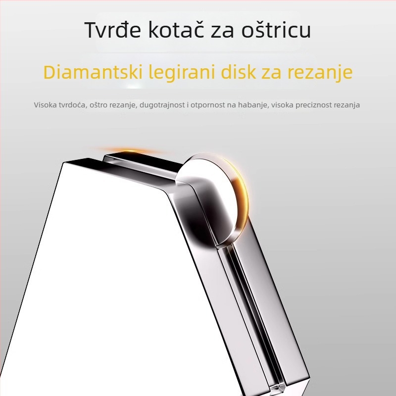 Rolni stakleni rezač s dijamantnom oštricom za debelo staklo, rezanje pločica, ručni škrabac, višenamjenski valjkasti nož
