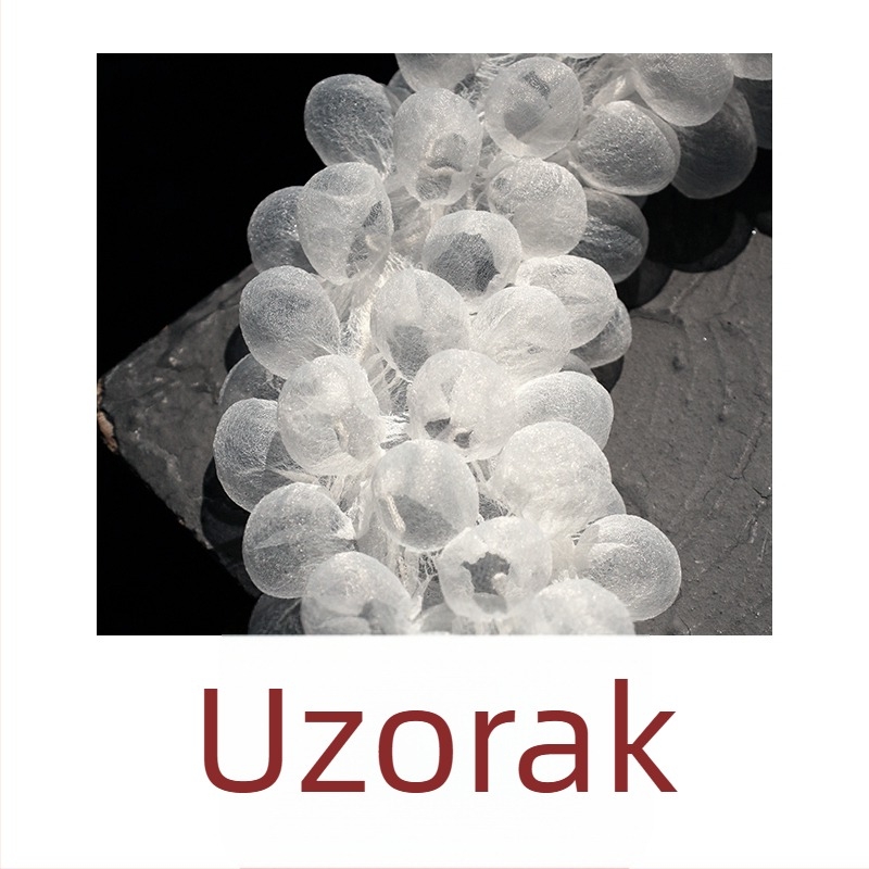Dizajnerska tkanina: mrežasti materijal s Seersucker teksturom, prozirna, 3D udubljena čipka
