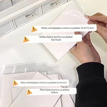 OPP samolepljiva zaštitna vrećica za pakiranje nakita, velika kapaciteta skladištenja; Materijal: OPP plastika; Podrijetlo: Zhejiang, Kina; Duljina zatvaranja: 1