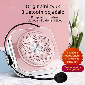 Prijenosni zvučnik s ugrađenim mikrofonom za računalo karaoke, baterija 1200–2000 mAh, trajanje 8–12 sati, snaga 1 W, SNR ≥100 dB