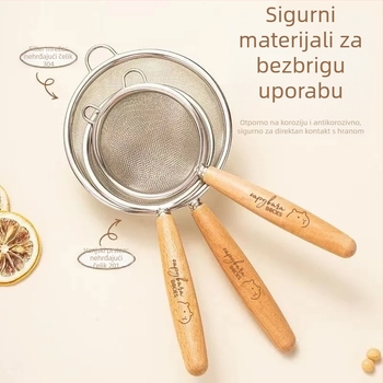 Bodis Nehrđajući čelik mrežasto sito za kuhinju, sito za brašno, višefunkcionalno, prilagodljivo