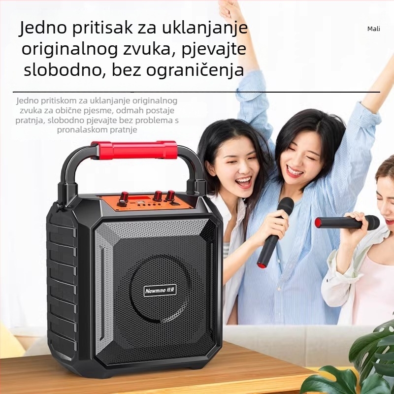 Newman prijenosni Bluetooth zvučnik za vanjsku upotrebu i karaoke, 18W, Bluetooth 5.0, baterija 4000-6000 mAh, raspon frekvencija 80 Hz-18 kHz, SNR ≥75 dB