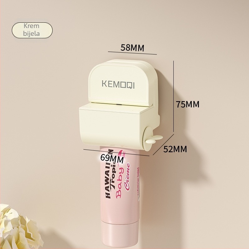 JUXIN Držač četkica za zube, zidni, za čaše za ispiranje usta