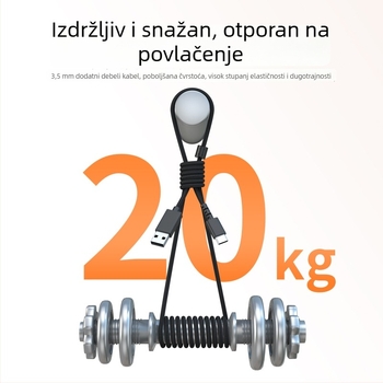 Prilagođeni USB-Micro kabel za prijenos podataka i punjenje za Logitech slušalice serije G633 (G633S, G933S, G635) – Sove su wei