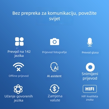 Višestruki prevoditelj s Androidom, Bluetoothom, rad gumbima, ABS kućište