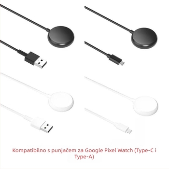 Aoshengda Bežični punjač s magnetskom bazom USB-C za Google Pixel Watch