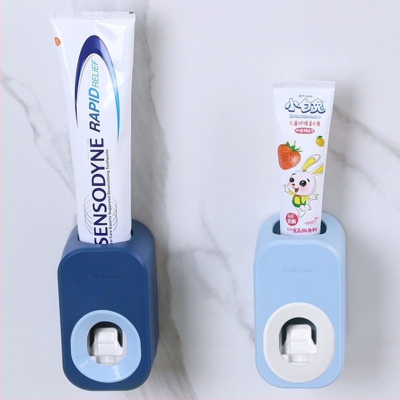 ABS istiskivač paste za zube, zidni držač sa usisnom čašom i uklonjivom policom za pohranu