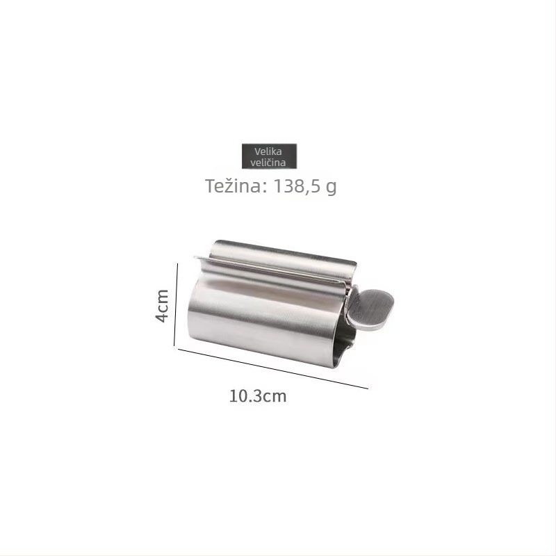 Nehrđajući čelični stisak za pastu za zube i držač na ploču za pastu i sredstvo za čišćenje lica