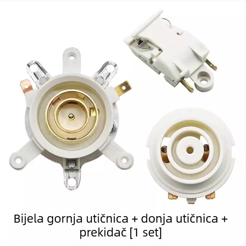 Univerzalna baza za električni čajnik s regulatorom temperature, konektorom i spojnom utičnicom