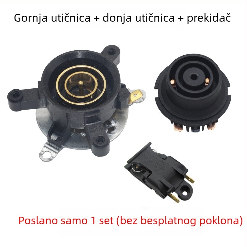 Univerzalna baza za električni čajnik s regulatorom temperature, konektorom i spojnom utičnicom