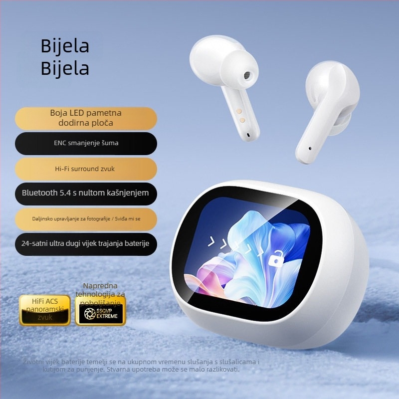 AI slušalica za prijevod - real-time simultani prijevod, dvosmjerni dvojezični dijalog, kompatibilno s iOS