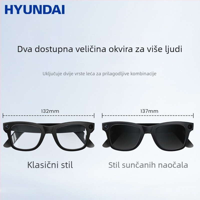 Pametne naočale: 8MP Sony kamera, prepoznavanje objekata, AI prijevod, 32GB interne memorije, TR90 okvir