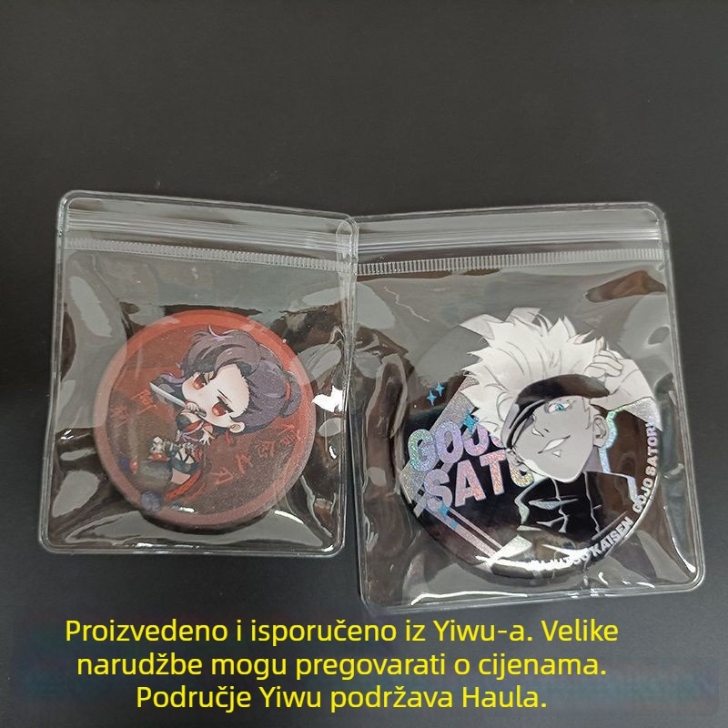 Samouzatvarna prozirna PVC vrećica za broševe i nakit — kvadratnog oblika, novi materijal, duljina zatvaranja 8.5–10.5, zaštita od oksidacije