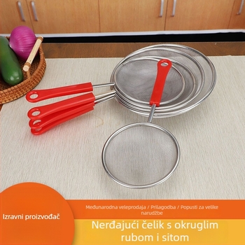 Nehrđajući čelik: žlica s finom mrežom za filtriranje – Ziran, podrijetlo Yongkang, tiskano logo, lansirano 2024