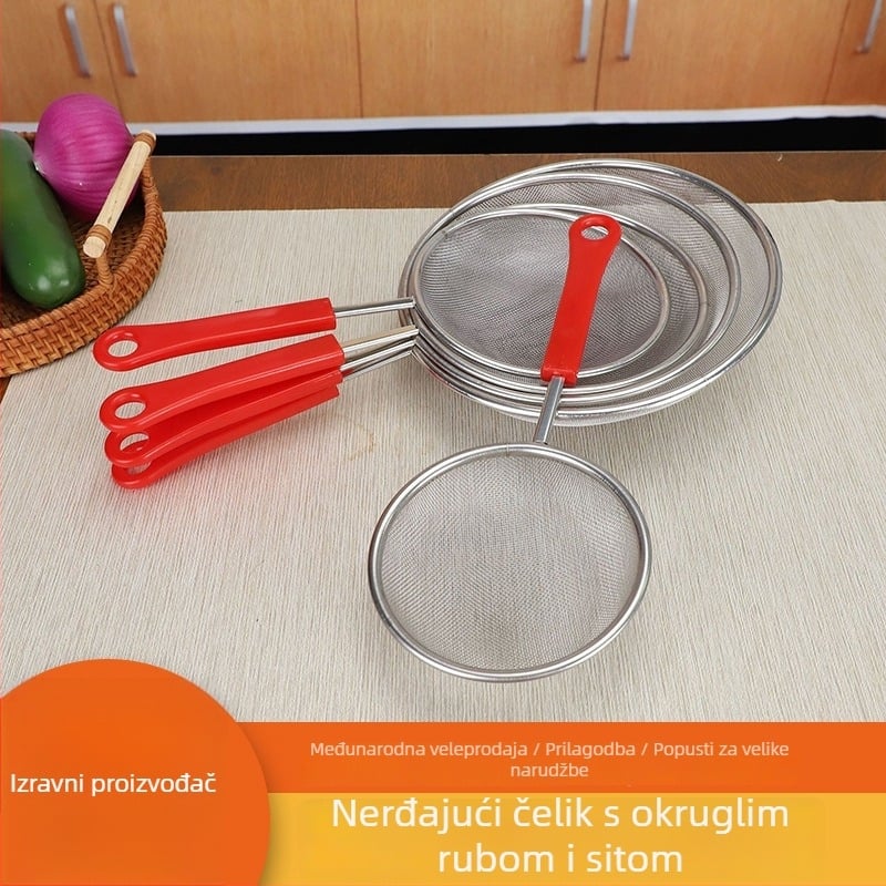 Nehrđajući čelik: žlica s finom mrežom za filtriranje – Ziran, podrijetlo Yongkang, tiskano logo, lansirano 2024