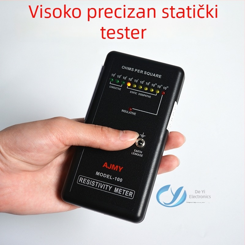 Instrument za mjerenje površinskog otpora protiv statičkog naboja — visoka preciznost, PET film, PVC i netkane tkanine, detekcija impedancije