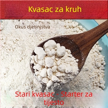 Stari tijesto starter – tradicionalno ručno izrađen, za fermentaciju i parene peciva