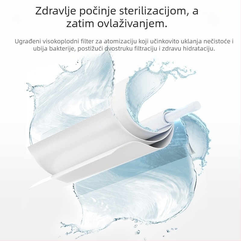 Kućni tih stolni ovlaživač – pokrivenje 21–30 m², spremnik 1,0–2,5 L, 1 izlaz magle, buka 36–45 dB, napajanje USB / suha baterija / ugrađeni izvor napajanja