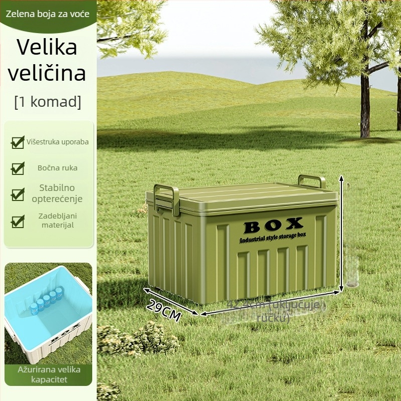 Kutija za kampiranje i pohranu, industrijskog stila, PP materijal, kapacitet 10-20 L, model Z90018945
