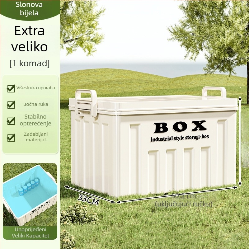 Kutija za kampiranje i pohranu, industrijskog stila, PP materijal, kapacitet 10-20 L, model Z90018945