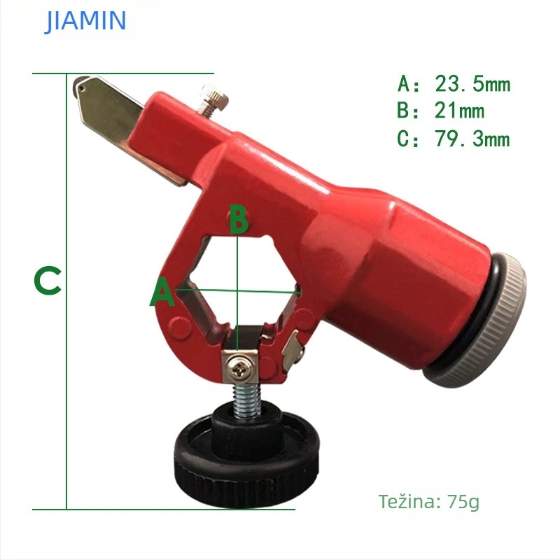 Valjkasti tip alata za rezanje staklenih pločica s nožnim kotačićima 3 mm i 6 mm, Jia Min