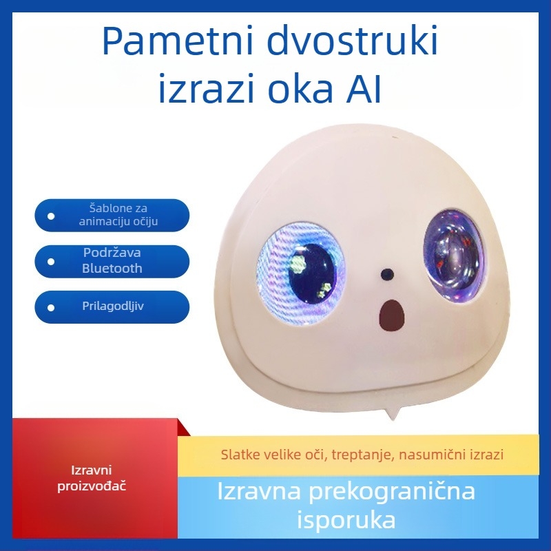 AI očni modul s modelom izraza oka, binokularni paket izraza, ugrađena baterija 1000mAh, Bluetooth podrška