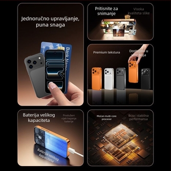 Mini pametni telefon 5G s punom mrežnom kompatibilnošću, model A17 – gaming telefon za studente