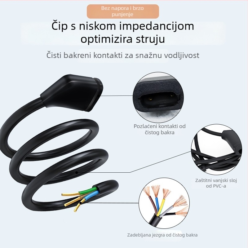 Punjački kabel Rayneo V3 Slim s magnetskim punjačem za ThunderBird pametne naočale, V3 AI naočale za snimanje
