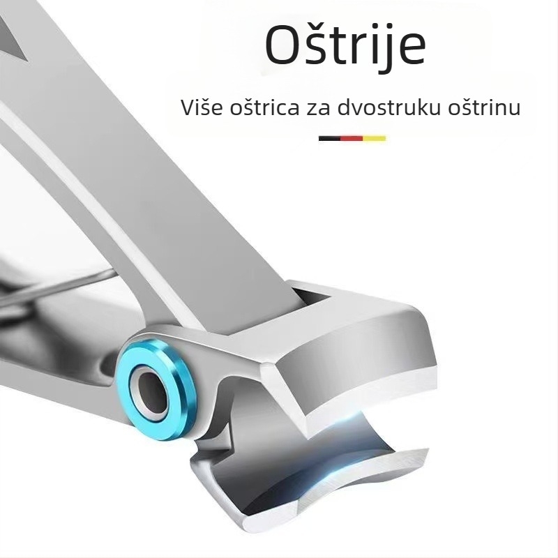 Set alata za nokte od nehrđajućeg čelika: kliješta i škare za nokte, prijenosni, veliki otvor