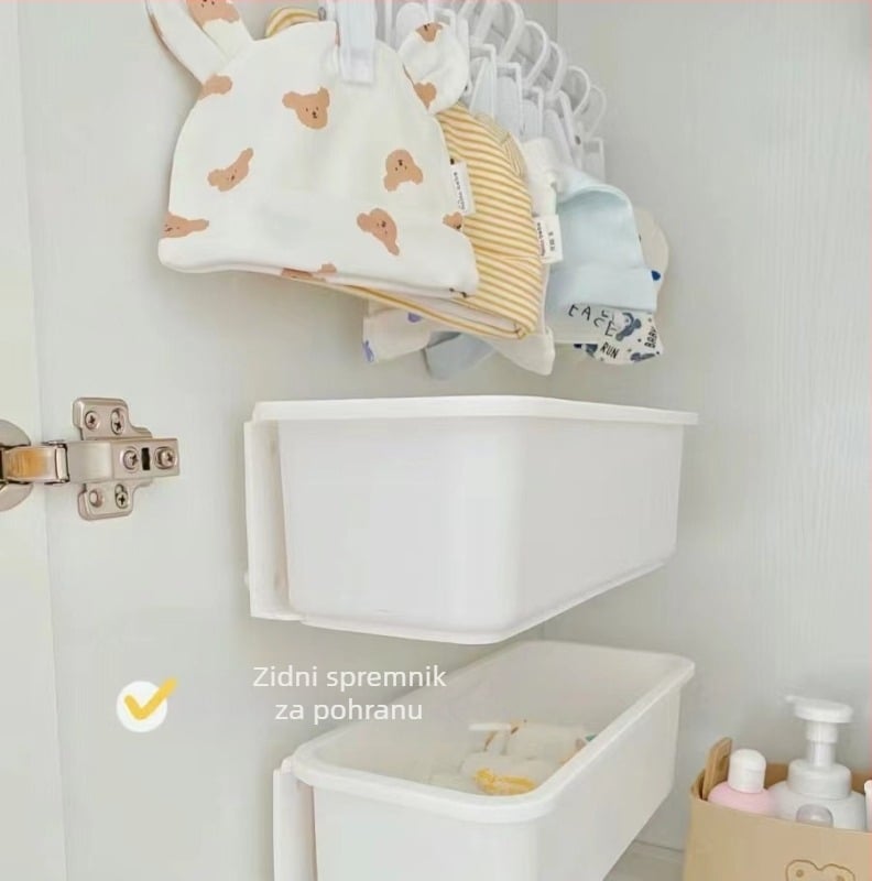 Držač za sušenje odjeće sa klipsama (Materijal: Plastika; Kategorija proizvoda: Držač za sušenje odjeće; Namjena: za vješanje u spavaćoj sobi; Start: Zima 2017; Stil: Moderan i minimalistički)