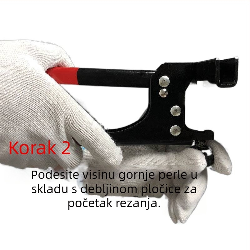 Alat za rezanje pločica s kotačićem i snažnim kliještima – višenamjenski alat za rezanje i označavanje debelih podnih pločica