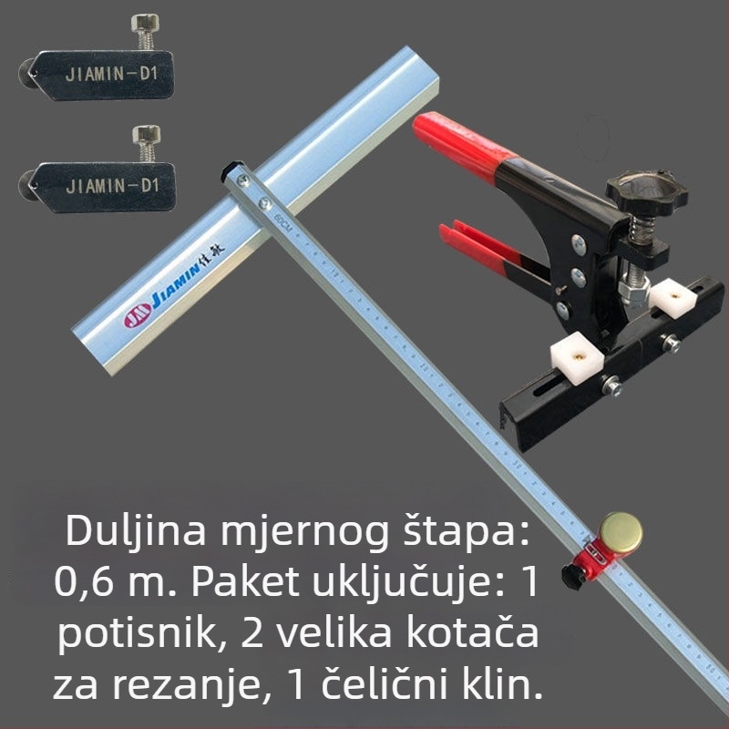 Alat za rezanje pločica s kotačićem i snažnim kliještima – višenamjenski alat za rezanje i označavanje debelih podnih pločica