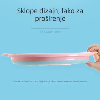 Sklopivi dječji stalak za umivanje - karikaturni dizajn, plastika, bruto težina 0.5 kg, lansirano ljeto 2021