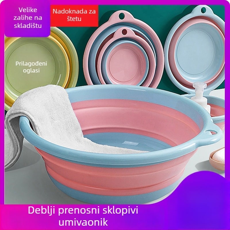 Sklopivi dječji stalak za umivanje - karikaturni dizajn, plastika, bruto težina 0.5 kg, lansirano ljeto 2021