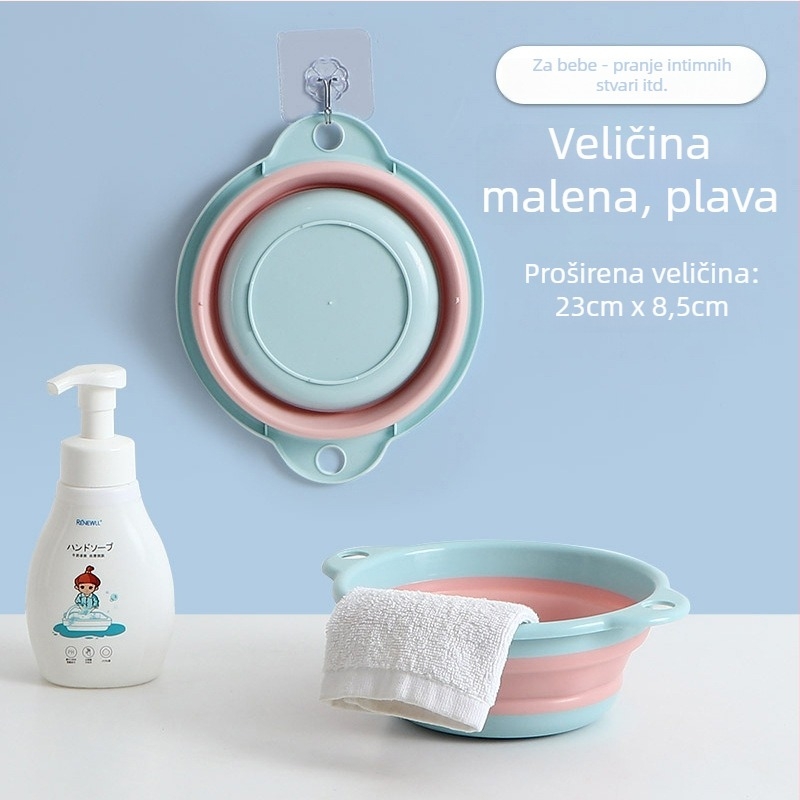 Sklopivi dječji stalak za umivanje - karikaturni dizajn, plastika, bruto težina 0.5 kg, lansirano ljeto 2021