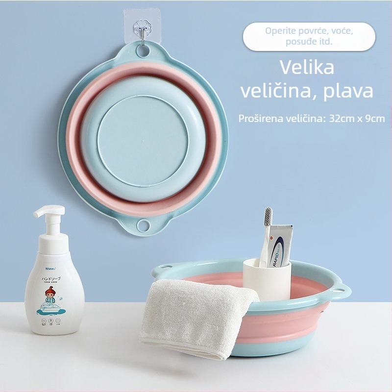 Sklopivi dječji stalak za umivanje - karikaturni dizajn, plastika, bruto težina 0.5 kg, lansirano ljeto 2021